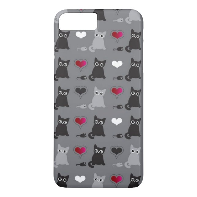 kitten and mice pattern Case-Mate iPhone case (Back)