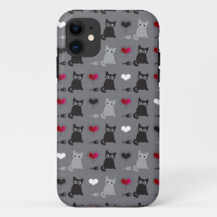 kitten and mice pattern iPhone 11 case