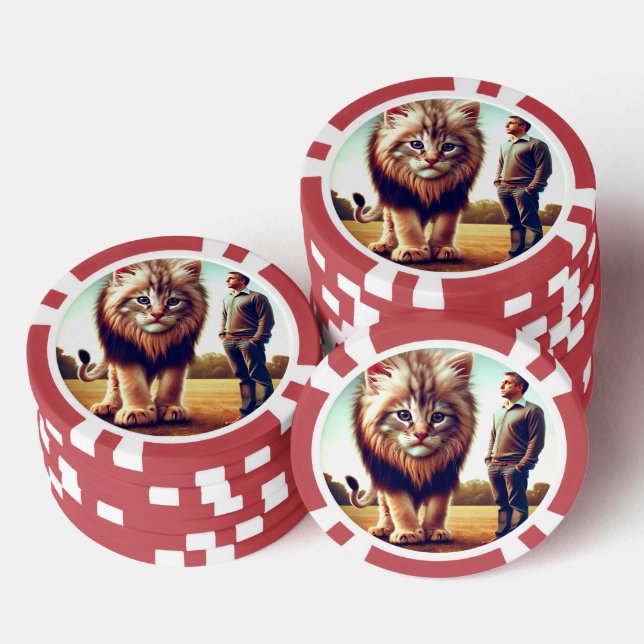 Kitten Art Poker Chips (Stack)