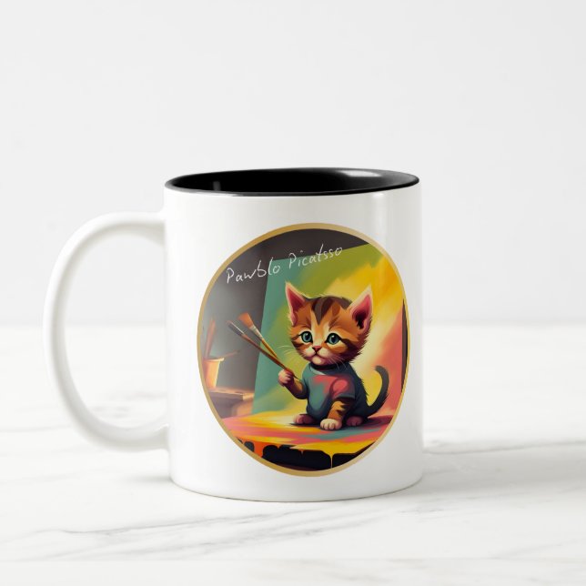 Kitten Artiste Peinture Dream the Dream Mug (Gauche)