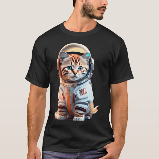 Kitten Astronaut T-Shirt (Front)
