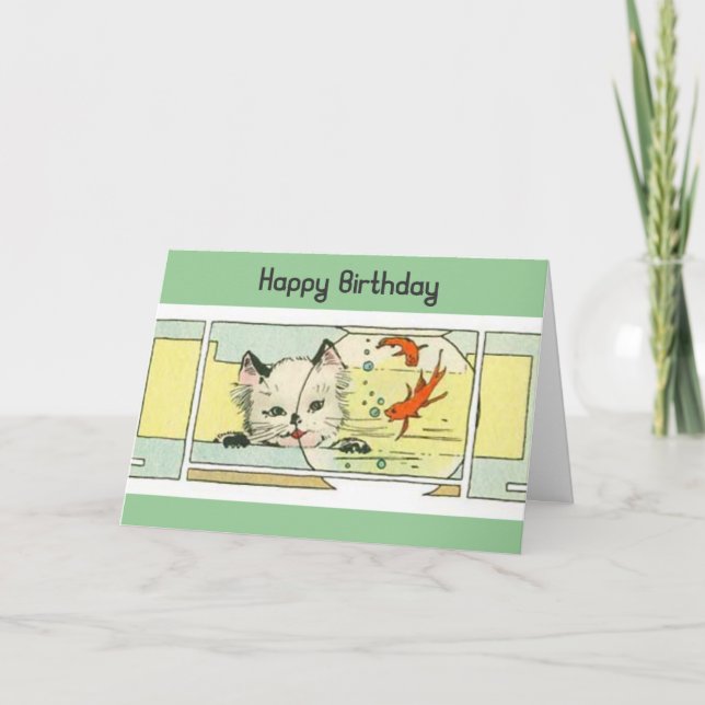 Kitten Birthday Card (Front)