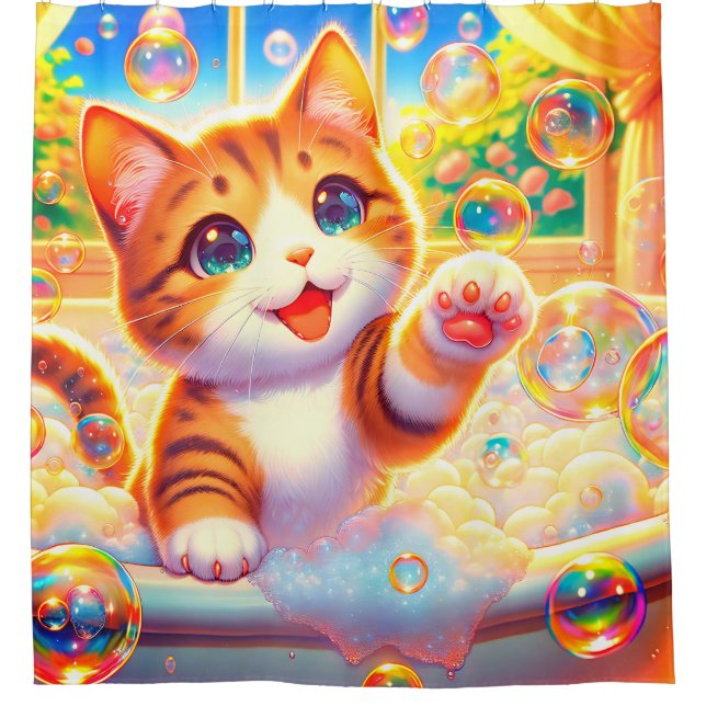 "Kitten Bubble Bliss" (Front)