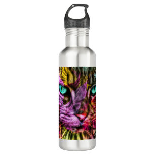 Kitten Cat Artsy Design 710 Ml Water Bottle