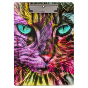 Kitten Cat Artsy Design Clipboard