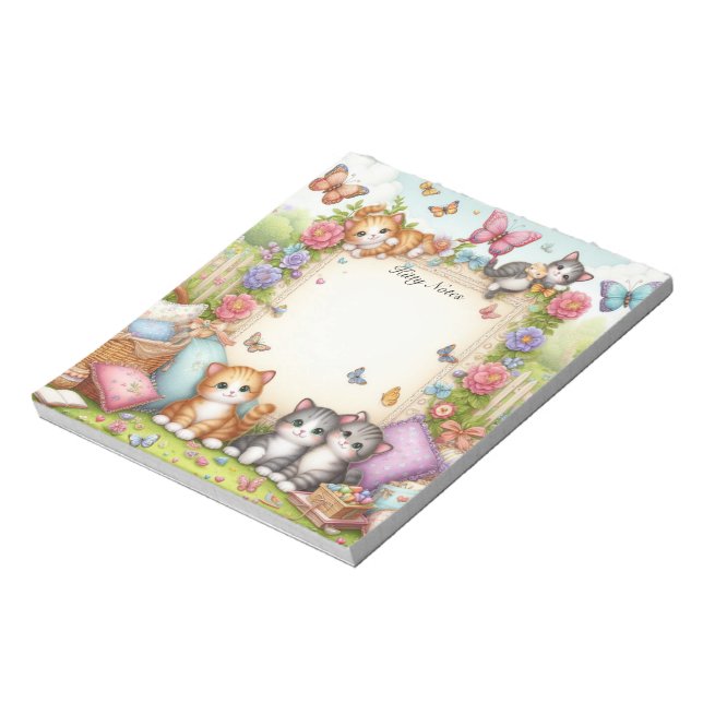 Kitten Cat Paradise  Notepad (Rotated)