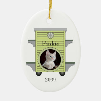 Kitten Cat Upload Photo Cat House Metal Ornament
