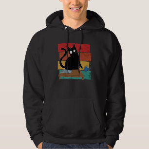 Kitten Cheeky Black Cat Hoodie