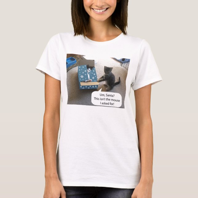 Kitten Christmas Surprise Longsleeve T-shirt (Front)