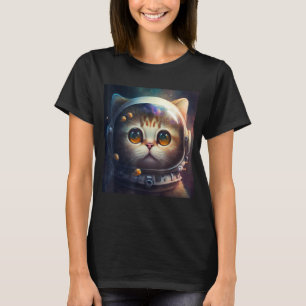 Kitten Cosmic Suit Outer Space Cat Astronaut Desig T-Shirt