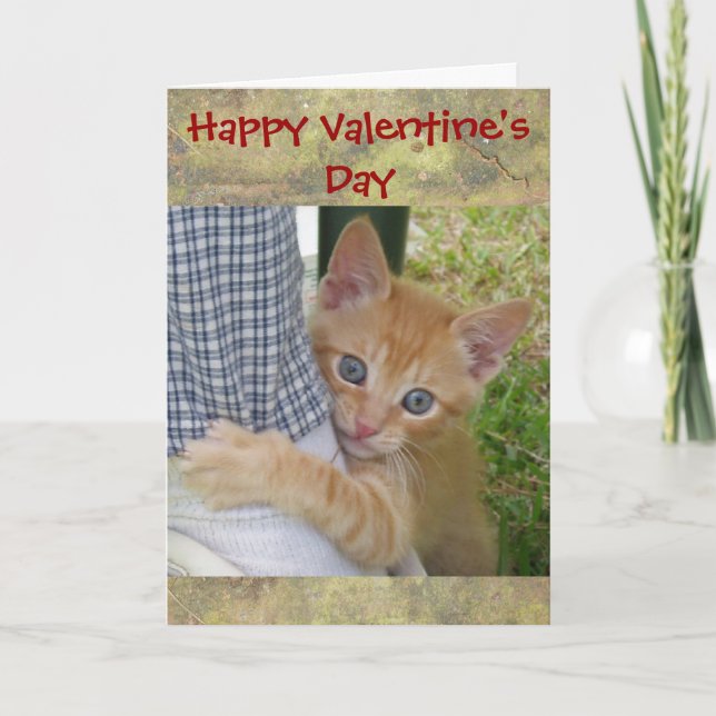 Kitten Dax Valentine Card (Front)