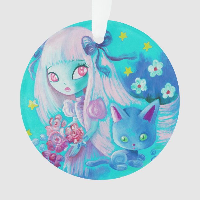 Kitten Dreams Ornament (Front)