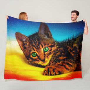 Kitten Fleece Blanket