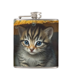 Kitten Hip Flask