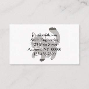 Kitten holds fish in its mouth - Choose background Business Card