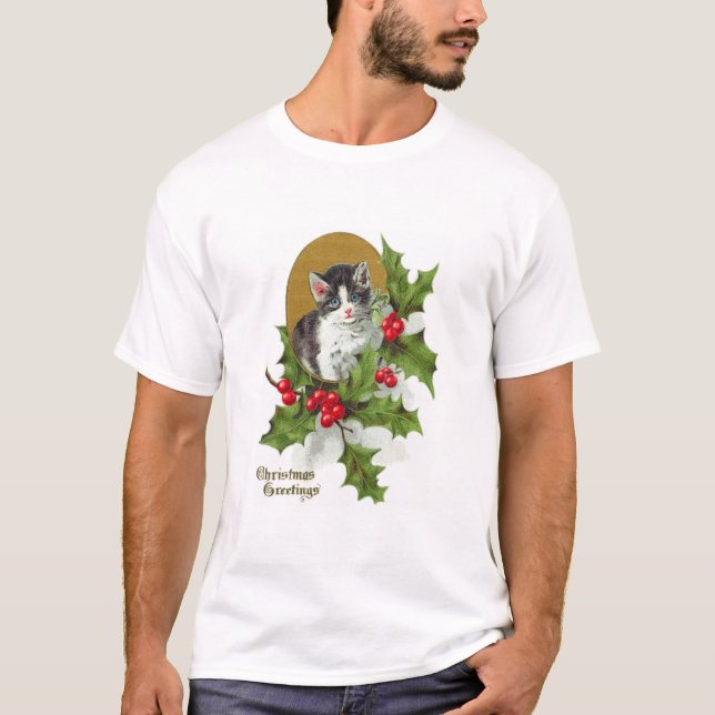 Kitten Holly T-Shirt (Front)