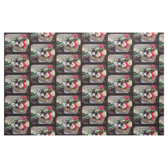 Kitten in a Basket Fabric (Yard)