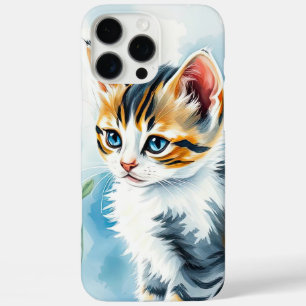 Kitten in a Floral Flower Garden iPhone 16 Pro Max Case