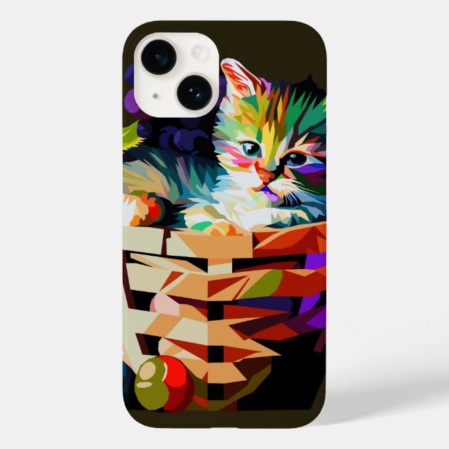  Kitten in a fruit basket Case-Mate iPhone Case (Back)