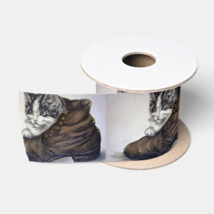 Kitten in a Shoe Satin Ribbon