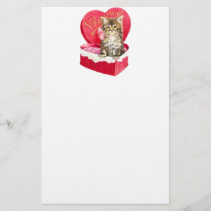 Kitten in Candy Box Stationery