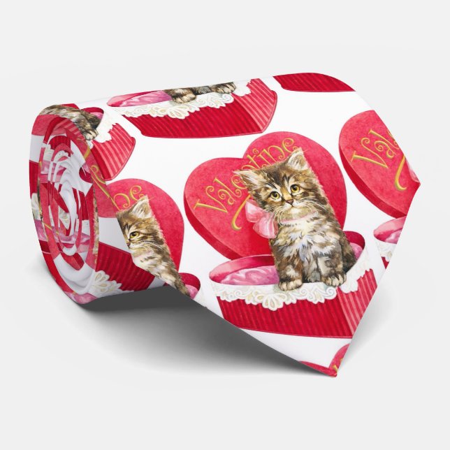 Kitten in Candy Box Tie (Rolled)