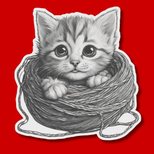 Kitten in Yarn Waterproof 