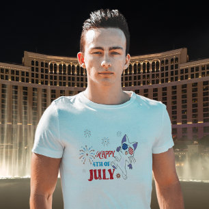 Kitten Independence Day  T-Shirt