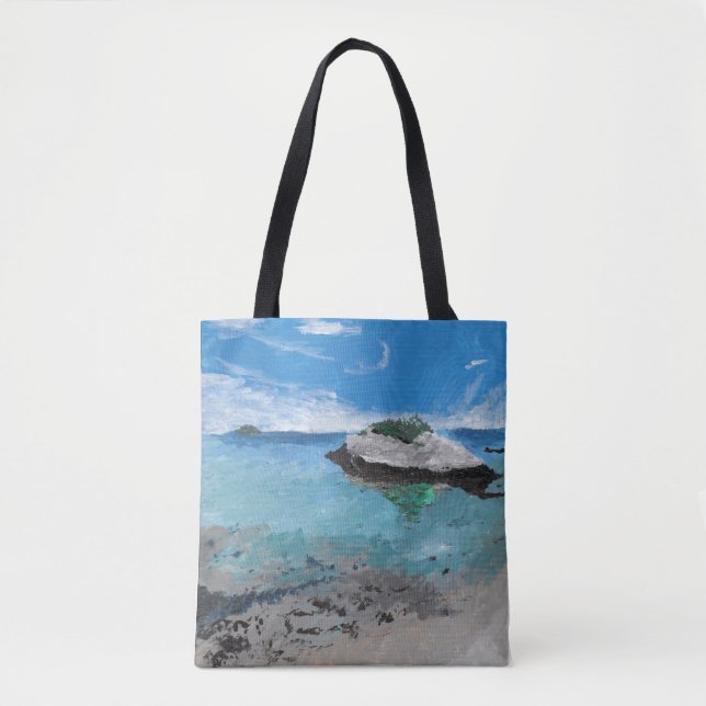 Kitten Island, Maine Tote Bag (Front)
