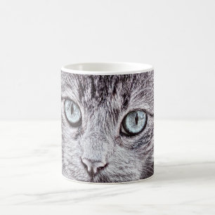 Kitten Love Cute Kitty Cat With Luminous Blue Eyes Coffee Mug