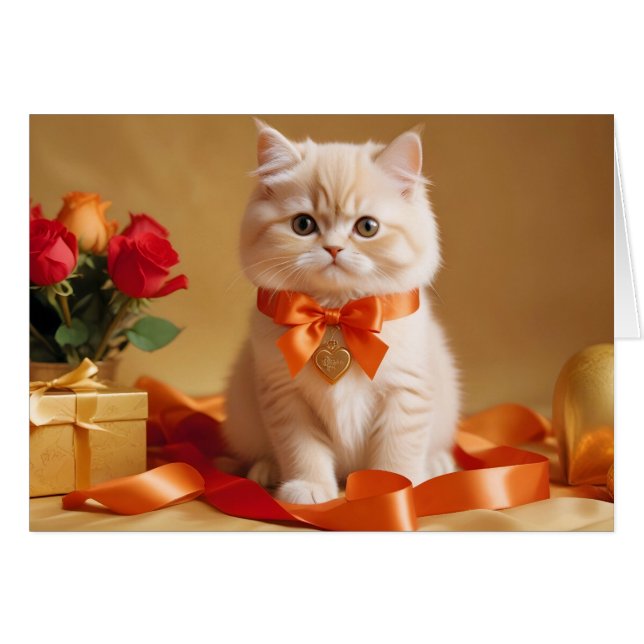 Kitten Love Tender Romantique magnifique cadeau (Devant horizontal)