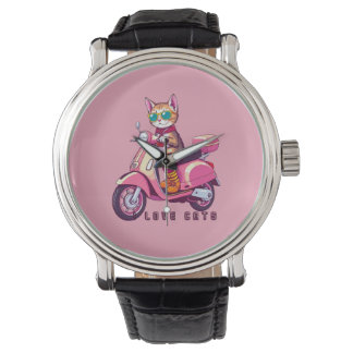 Kitten lover as biker watch