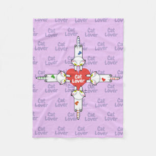 Kitten lovers fleece blanket
