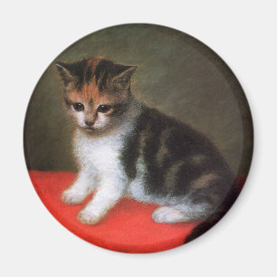 Kitten Magnet : Art Vintage de George Stubbs