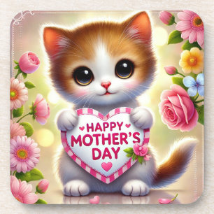 🐱 Kitten Mother’s Day Keepsake For Cat Mom Gift G Coaster