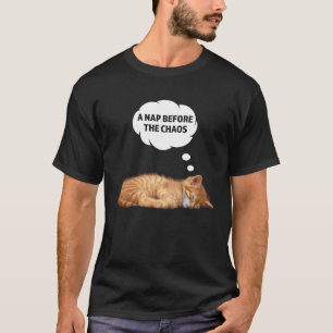 Kitten Nap Sleep Cat theme kitty cats owner cute T-Shirt