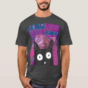 Kitten Neko Japan Manga Harajuku Otaku Graphic Art T-Shirt