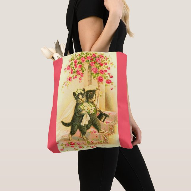 kitten newlyweds tote bag (Close Up)