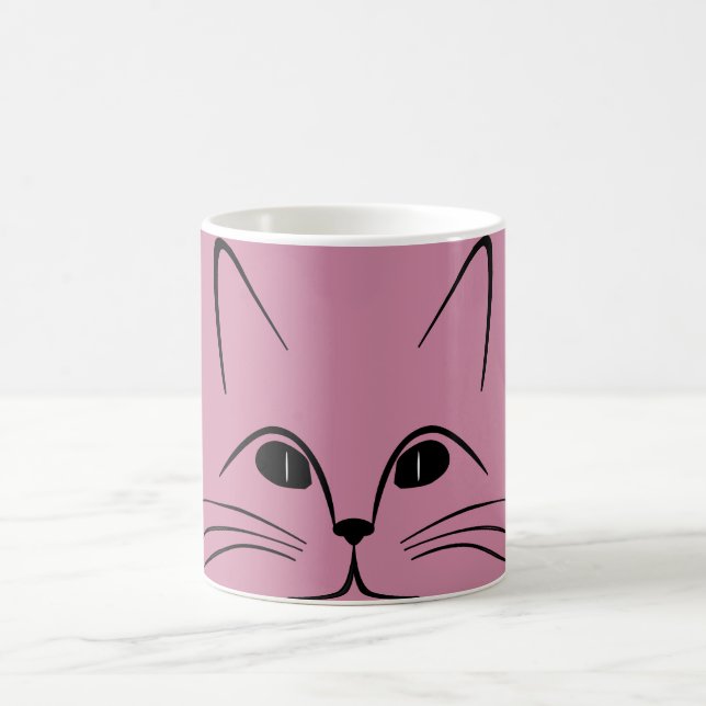 Kitten nose pink magic mug (Center)
