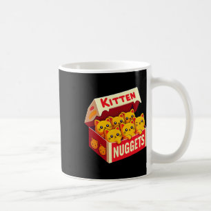 Kitten Nuggets Food Pun Cat Lover Gift Chicken Nug Coffee Mug