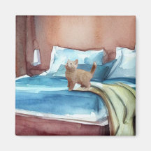 Kitten on the Bed