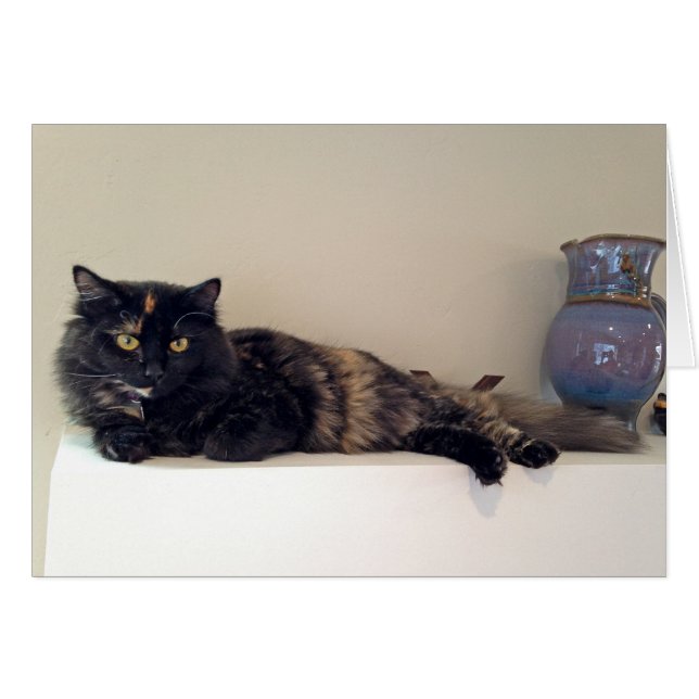 Kitten on the Mantel - Cats - Pets - Cards (Front Horizontal)