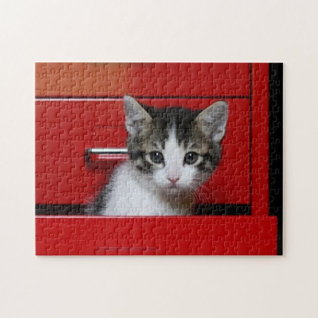 Kitten Peeking Jigsaw Puzzle (Horizontal)
