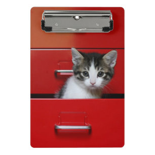 Kitten Peeking Mini Clipboard