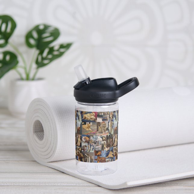Kitten Photo Collage,  Water Bottle (Yoga)