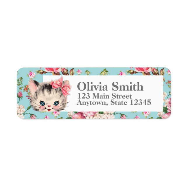 Kitten Return Address Labels (Front)