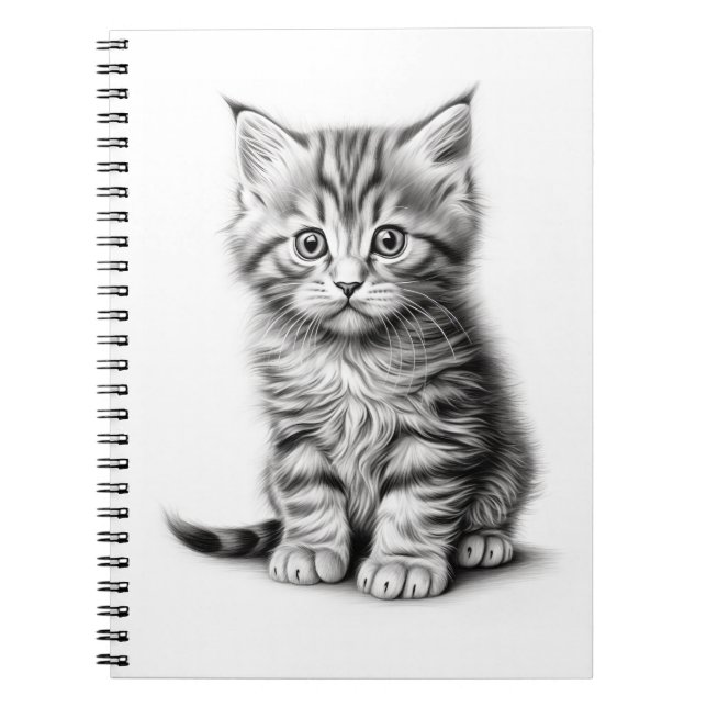 Kitten Sketch Notebook (Front)