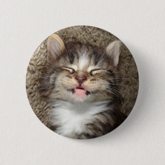 Kitten Smile 2 Inch Round Button