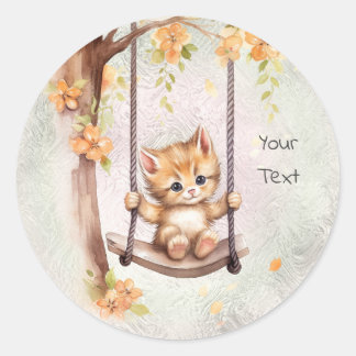 Kitten Swing Sticker