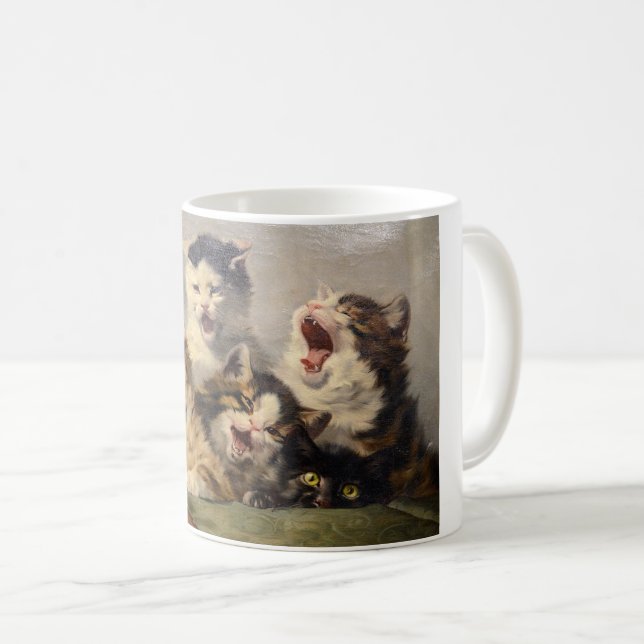 Kitten Symphony by Julius Adam II Coffee Mug (Front Right)